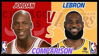 MICHAEL JORDAN VS LEBRON JAMES // NBA CAREER STATS COMPARISON
