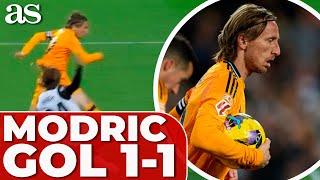 MODRIC, GOL del EMPATE (1-1) | VALENCIA 1 - REAL MADRID 2