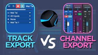 Track vs Channel Stem Exports in Studio One