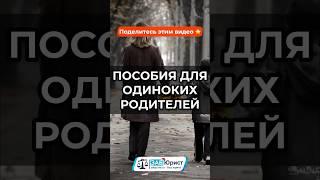 Пособия для одиноких родителей #забюрист #юрист #пособия #родитель #дети