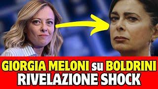  VIDEO RIVELAZIONE SHOCK DI GIORGIA MELONI SULLA BOLDRINI