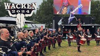 Scottish Bagpipers at Wacken United  #wackenopenair2024 #wacken