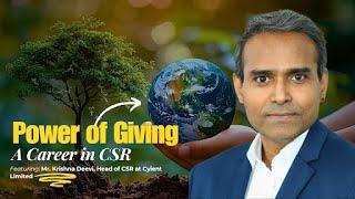 How CSR Can Drive Innovation and Growth | Ft. Mr. Krishna Deevi, Head of CSR at Cyient Limited