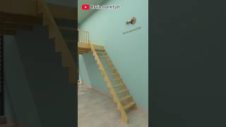 Compact folding staircase for small spaces#home #design