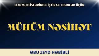 Mühüm nəsihət (01.03.23) Abu Zeyd