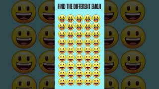 Can You Find the DIFFERENT Emoji in 5 Seconds?  Only 1% Can! #Shorts #emojiBrainTest