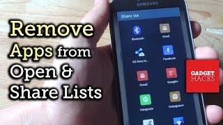 Edit Your Android's "Share via" and "Open with" Lists [How-To]