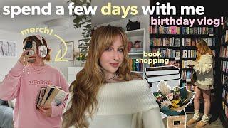 A bookish birthday vlog & my MERCH collection ⭐️ Book shopping, haul and bookish merch collection