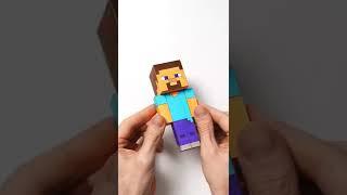 Minecraft Steve easy! #shorts #minecraft #toonymoonyart #howtodraw #papercraft #artforkids #easy