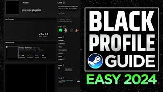 HOW TO GET FULL BLACK / GLITCHED STEAM PROFILE | 2024