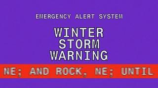 Winter Storm Warning: Nebraska *VALID TONES*