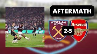 Aftermath: West Ham United 2-5 Arsenal I James Struggles To Explain This Game