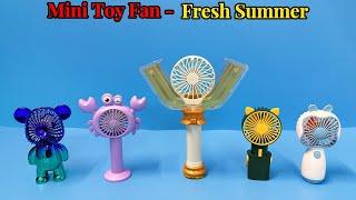 Mini Toy Fan-With lights Cartoon Fashion USB Fan Portable| Unboxing And Review