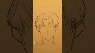 how to draw boy hair #shorts #tutorial