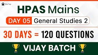 HPAS Mains Free Answer Writing Program | GS 2 - Day 5 for HPAS Mains | Vijay Batch for HPAS 2022
