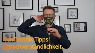 Tontechnik Tipps #3: Sprachverständlichkeit, Sprache richtig am Mischpult abmischen