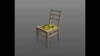 Constructie scaun proiectat cu LxCAD