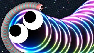 SLITHER.IO - EPIC SLITHER.IO SNAKE GAMEPLAY - UNICORN SKIN - RECORD