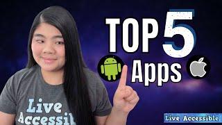 My Top 5 Accessibility Apps for the Blind, Low Vision, and Visually Impaired! #Accessibility