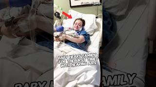 The baby's reaction when he hears his father's voice #shorts #funny #love #like #live