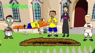 BRAZIL vs GERMANY 1-7 Highlights Goals (World Cup 2014 Semi-Final Cartoon 8.7.14)