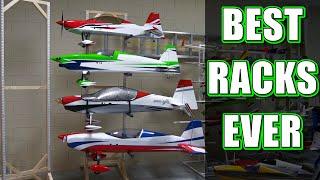 PERFECT SIMPLICITY: Best RC Plane Storage Racks Ever! For [big] RC planes.