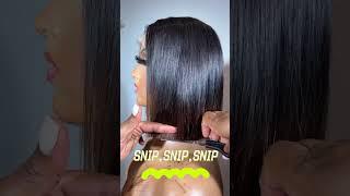 HOW TO CUT U WIG INTO BOB#wigs #geniuswigs #wigshop #wigsonline #hairstyle #gluelesswig#wigstyle