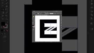 Design E+Z Letter Logo with Grid || Adobe Illustrator