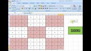 Excel Macro to solve SUDOKU Puzzle