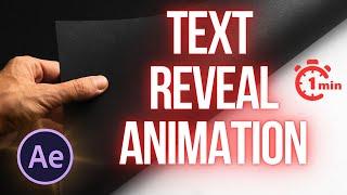 Smooth Slide Text Reveal Animation (After Effects 2023 )