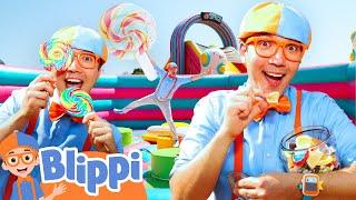 Blippi’s Candy Escape Challenge - Blippi's Big 10! | Educational Videos for Kids