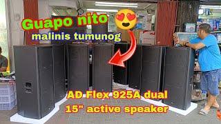 AD acoustic drive Flex 925A dual 15" || ang linis ng tunog