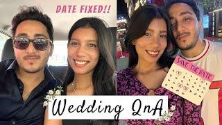 When is the wedding?? DATE FIXEDD QnA With US  #weddingseries