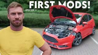 FIRST MODS AND REBUILDING THE CHEAP FIESTA ST RACE CAR (EP.2)