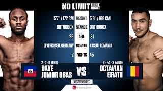 Dave Junior Obas vs Octavian Gratii | FULL FIGHT | NO LIMIT FIGHT NIGHT LEVERKUSEN