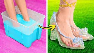 DIY CRYSTAL SHOES! Amazing Shoe Craft Ideas