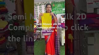 Semi crepe Mysore silk sarees # 2D # subscribe #JR Creations #shorts#Viral#trending#YouTube