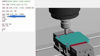 G81 Drilling Cycle Sample Program