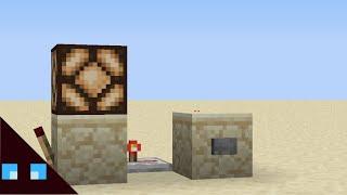 Minecraft - Redstone Button Switch Tutorial