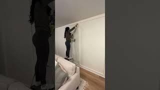 Yes its simple, but we didn’t want anything too busy #diyproject #diy #accentwall #diyproject