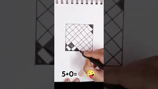 Easy and Unique 3d illusion Drawing#shorts #shortvideo #3dart #3dillusiondrawing