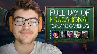 EDUCATIONAL toplane GAMEPLAY in MASTER with VARIETY CHAMPIONS