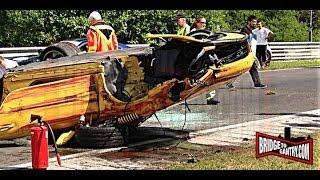 Crash Porsche 911 GT2 Nurburgring Flugplatz onboard DS3 R