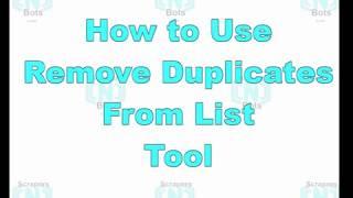 Remove Duplicates from List Online Free Tool ► nbots.me/wt19