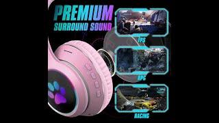 Best Gaming Headphone Wired USB Connect 7.1 Surround Stereo Adult & Kid Foldable Pink #Shorts