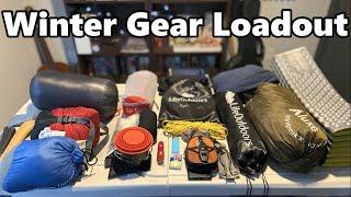 Winter Hot Tent Backpacking Gear Loadout