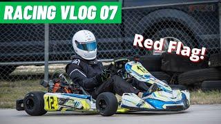 RED FLAGS!! - Racing Vlog 07 [Lo206 Karting] - Hill Country Kart Club