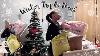 Winter 2023 Try On Haul (Boohoo, Fashion Nova, Shein, PLT) | VLOGMAS WEEK 3