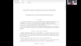 Hans Wenzl (UCSD) : Subfactors, Tensor Categories and Module Categories