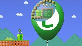 Luigi has 60 seconds to Escape the Luigi Balloon!